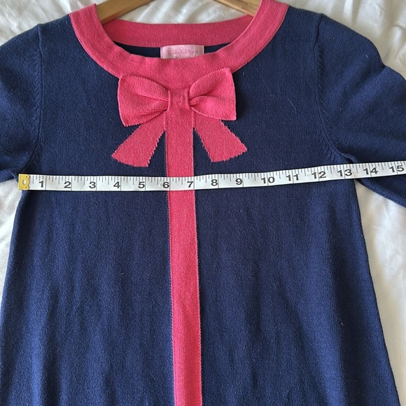 🎉HP🎉 Lily Pulitzer Girls knit blue & pink sweater dress 12-14 - Picture 6 of 8